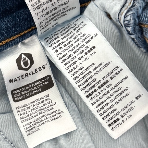 Levi’s 724 High Rise Slim Straight Cropped Jeans - Picture 8 of 8